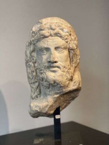 BC to 10th century - Head of a veiled man Roman period