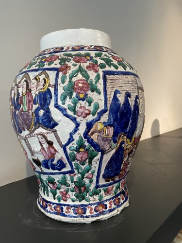 XIXe siècle - Vase Qajar Iran XIXe siècle