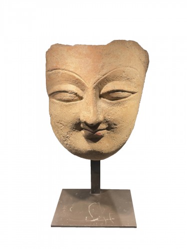 Fragment tête bouddha Gandhara