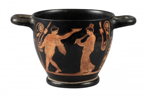 Skyphos Komos Scene