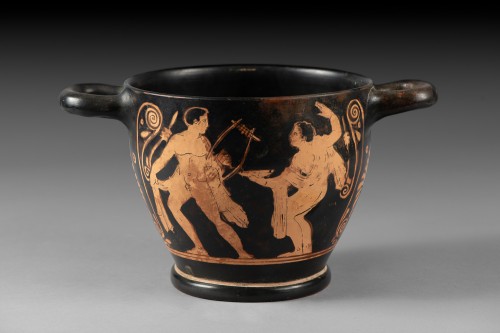 Skyphos Komos Scene - Ancient Art Style 
