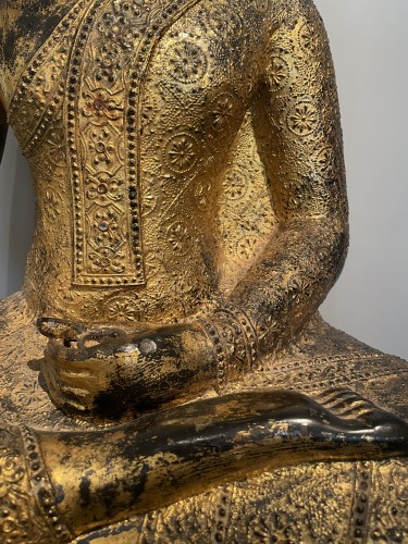 XIXe siècle - Bouddha assis, Thailand Rattanakosin XIXe siècle
