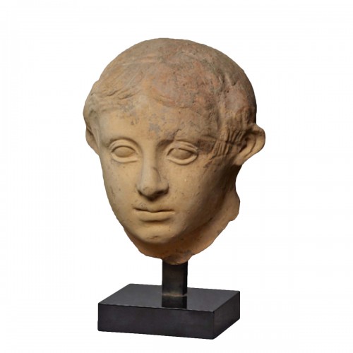 Tête de jeune homme Etrurie, IIème-Ier siècle av JC