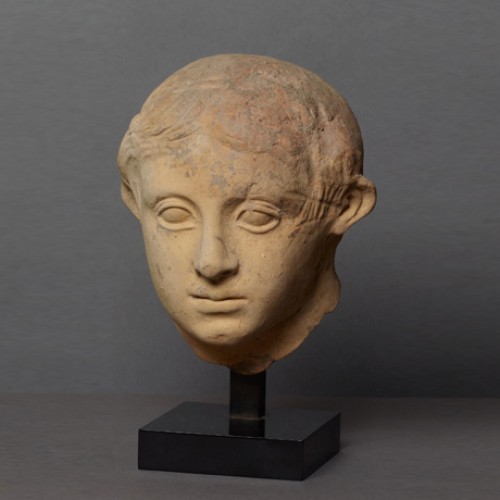 Head of a youth Etruscan, IInd-Ist century BC - Ancient Art Style 