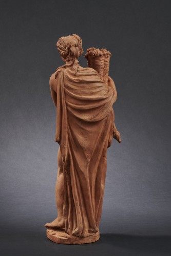 Ceres (Summer) and Vertumne (Autumn) - Terracotta, France 2/2 of the 18th  - 