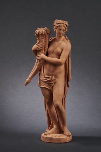Louis XVI - Ceres (Summer) and Vertumne (Autumn) - Terracotta, France 2/2 of the 18th 