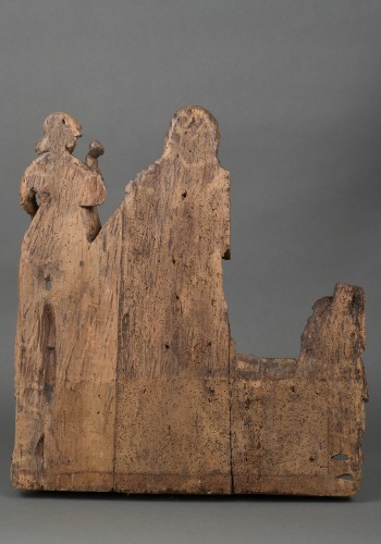 Grand relief de la Résurrection en chêne - Flandres, fin du XVe siècle - Moyen Âge