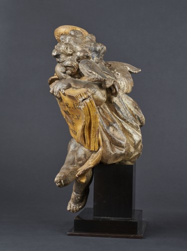 Sculpture  - Baroque Angel - Bavaria, End of the 17th century