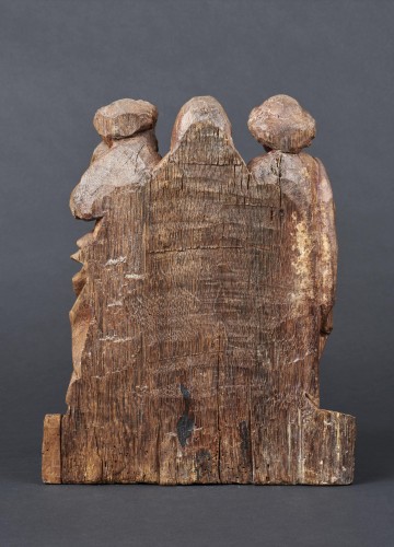 La Pâmoison - Fragment de retable en chêne, Ardennes XVIe siècle - Galerie Sismann