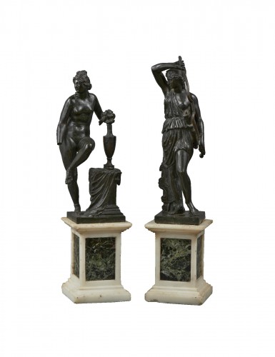 Paire de bronzes à l'Antique, Fin du XVIIIe-début du XIXe siècle