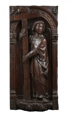Monumental pannel adorned with an angel - Northen Italy, Early 16th century