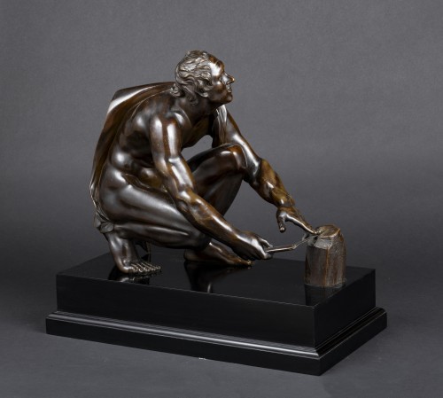 Sculpture Sculpture en Bronze - L'Arrotino - France, seconde moitié du XVIIIe siècle