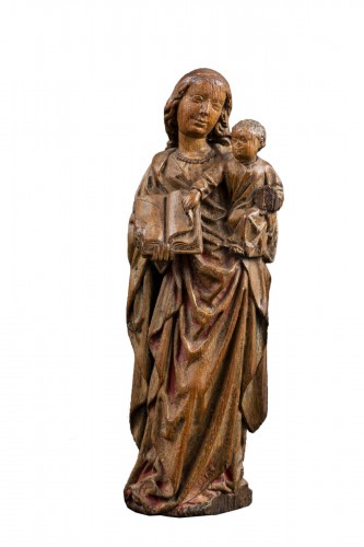 Virgin And Child - Former Bresset Collection, Oak, Utrecht, Late 15th c.