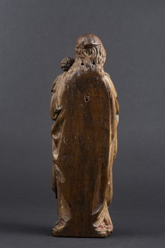 Vierge à l'Enfant - Ancienne Collection Bresset, Chêne, Utrecht, Fin du XVe Siècle - Galerie Sismann