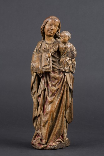 11th to 15th century - Virgin And Child - Former Bresset Collection, Oak, Utrecht, Late 15th c.