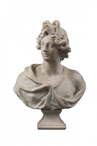 Buste d'Apollon en marbre - Vénétie, fin  du XVIIe début du XVIIIe siècle
