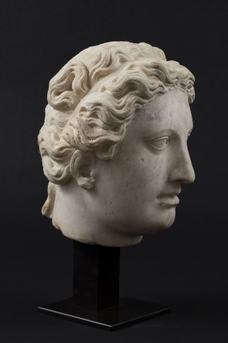 Entourage of Bartolomeo AMMANNATI - Mannerist Head of Woman in marble - Sculpture Style Renaissance