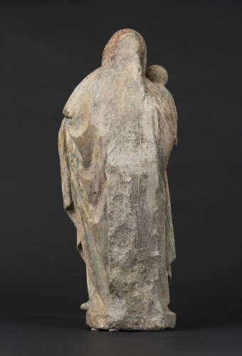 Vierge à l'Enfant, Bourgogne 3/4 du XVe siècle - Moyen Âge
