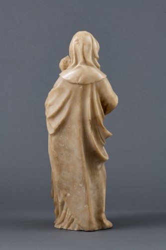 Vierge et l 'Enfant en albatre - 