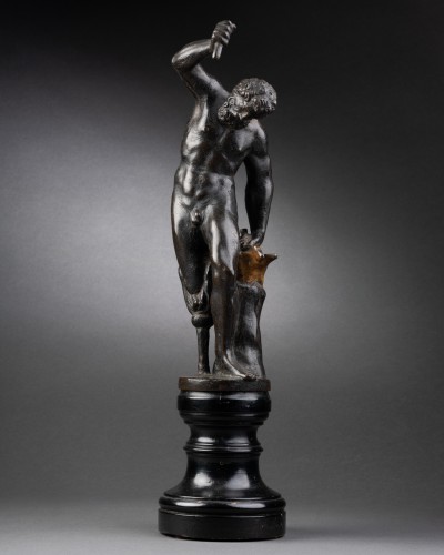 Vulcain et Neptune,  paire de bronzes vénitiens fin du XVIe siècle - Sculpture Style Renaissance