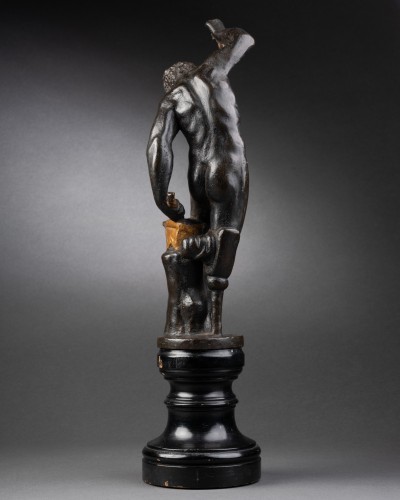 Vulcain et Neptune,  paire de bronzes vénitiens fin du XVIe siècle - Galerie Sismann