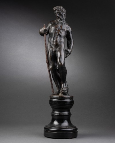 Renaissance - Vulcain et Neptune,  paire de bronzes vénitiens fin du XVIe siècle