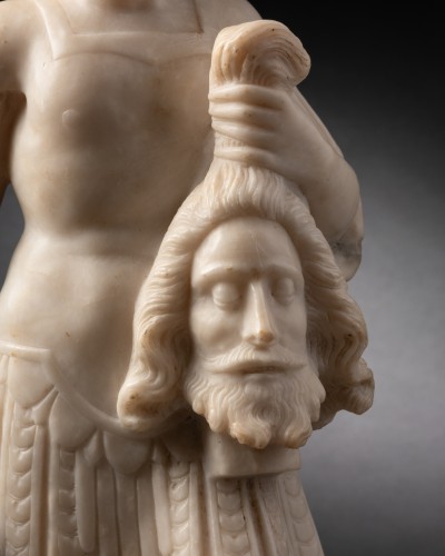 Louis XIV - David and Goliath in Alabaster – Sicily (Trapani) 17th century