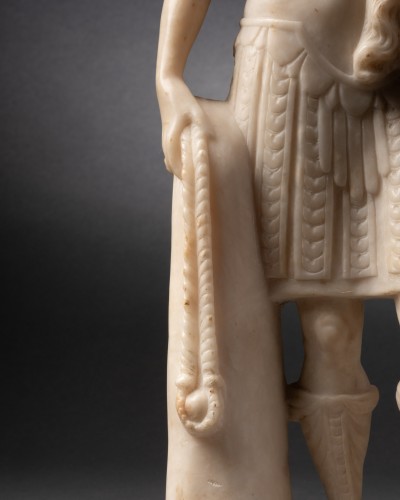 Antiquités - David and Goliath in Alabaster – Sicily (Trapani) 17th century