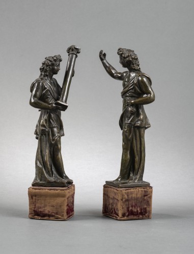 Angels Carrying The Instruments Of The Passion, Venice Late 16th c - Sculpture Style Renaissance