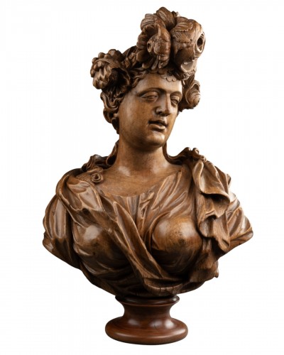Workshop of  Johann Baptist STRAUB, Bust of woman, Bavaria c. 1750-1770
