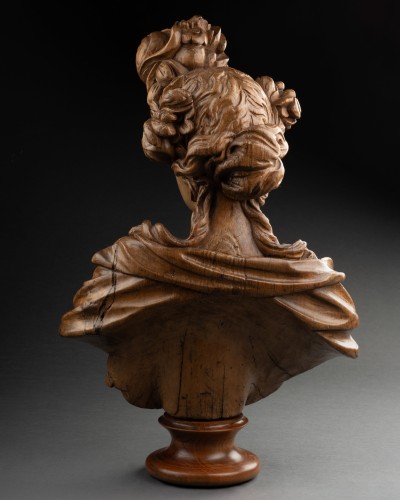 XVIIIe siècle - Atelier de Johann Baptist STRAUB, Buste de femme, Bavière vers 1750-1770