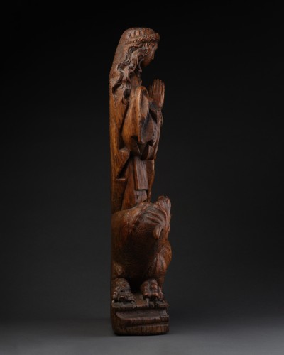 Sainte Marguerite en chêne, Pays-Bas Méridionaux, premier quart du XVIe siècle - Galerie Sismann