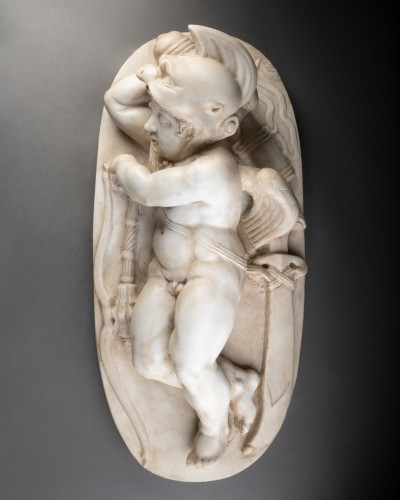 Sculpture Sculpture en Marbre - Éros endormi, Marbre, Attribué à Tommaso DELLA PORTA (vers 1546 - 1606)