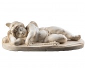 Éros endormi, Marbre, Attribué à Tommaso DELLA PORTA (vers 1546 - 1606)