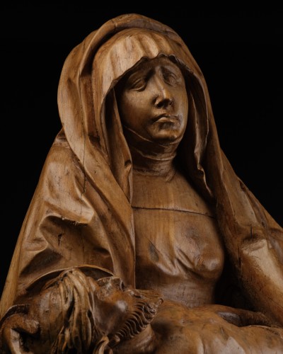 Pietà en bois, Allemagne (Franconie) - Fin XVe début du XVIe siècle - Galerie Sismann