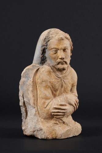 Buste d'homme en pierre calcaire de la Renaissance française - Galerie Sismann