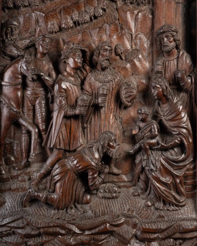 Adoration of the Magi, Wood, Lombardy Italy c. 1500 - Renaissance