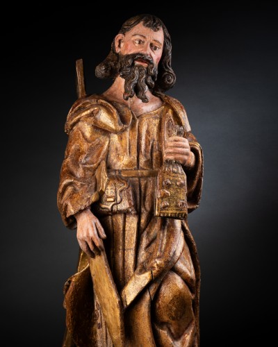 Sculpture  - Saint Andrew In Walnut - 1520-1530, Follower Of Alejo De Vahia (1473–1515)