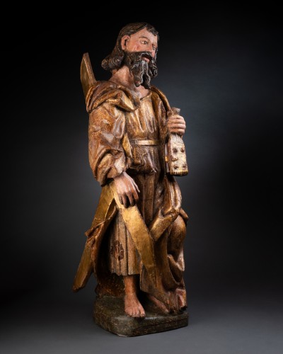 Saint Andrew In Walnut - 1520-1530, Follower Of Alejo De Vahia (1473–1515) - 