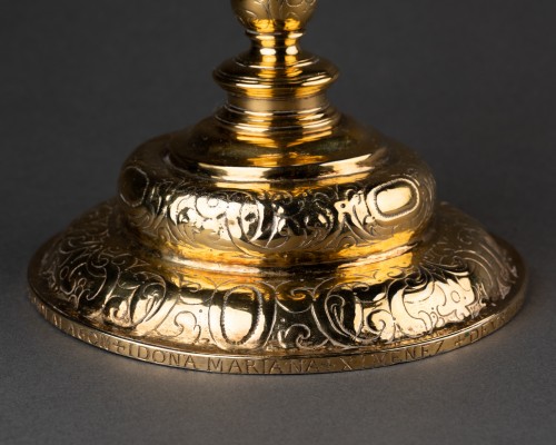 Art sacré, objets religieux  - Calice en argent et vermeil, Espagne (Aragon) début du XVIIe