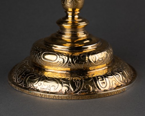 XVIIe siècle - Calice en argent et vermeil, Espagne (Aragon) début du XVIIe