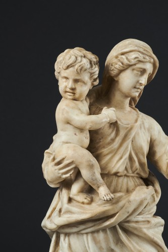 Marble Madonna And Child, Central Italy 17th Century - 