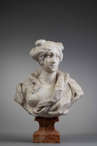 Sculpture  - Bust of a woman - Giovanni Bonazza (1654-1736)