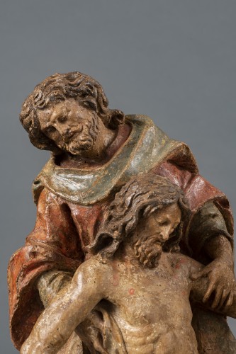 <= 16th century - Polychrome Wooden Entombment - France  16th Century