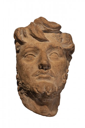  Terracotta man's head - Genoese School, 17th century