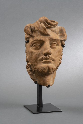 17th century -  Terracotta man&#039;s head - Genoese School, 17th century