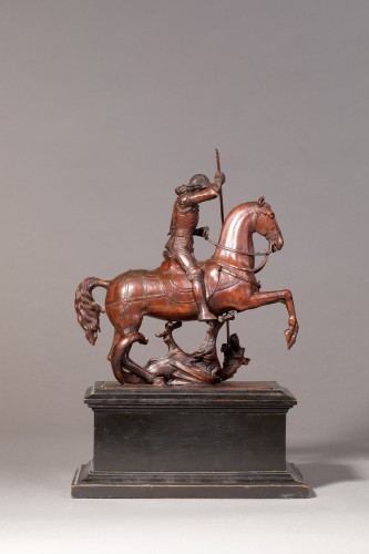 Sculpture  - Saint George slaying the dragon - Gothic Revival