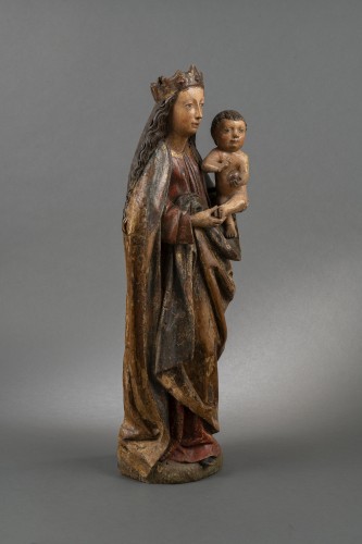 Moyen Âge - Vierge à l'Enfant Souabe - Atelier d'Ulm 1470-1480
