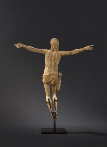 Christ en Ivoire - Espagne, fin du XVIIe siècle - Sculpture Style 