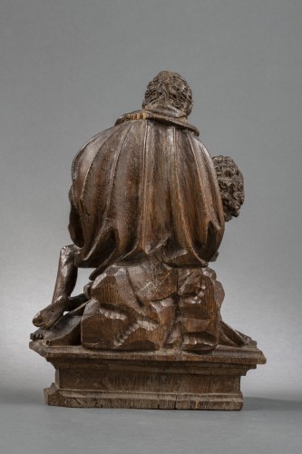 Piéta en chêne, second quart du XVIe siècle - Entourage d'Henrick Douwerman - Galerie Sismann